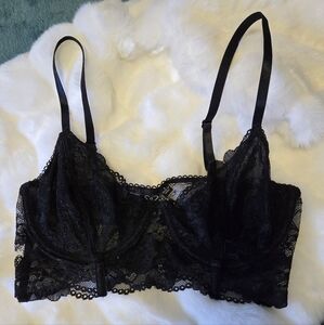 NWT Sexy Black Lace Top